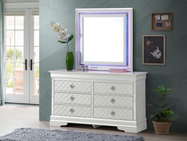 Glory Furniture Verona G6700-D Dresser , Silver Champagne