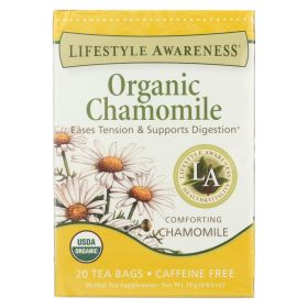 Lifestyle Awareness Herbal Tea - Organic Chamomile - Case Of 6 - 20 Bags