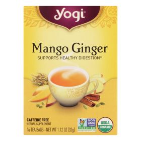 Yogi Tea - Organic - Mango Ginger - Case Of 6 - 16 Bag