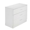 [FCH] Modern Simple 3-Drawer Dresser White