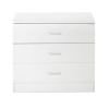 [FCH] Modern Simple 3-Drawer Dresser White