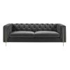 Charlene - Velvet Button Tufted Sofa - Gray