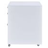 ACME Coleen File Cabinet in White High Gloss & Chrome 92454